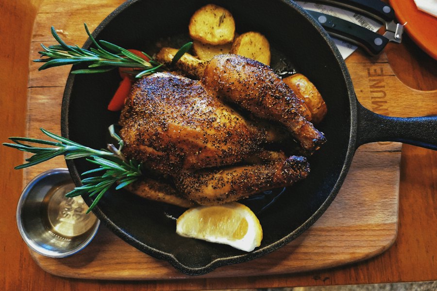 Demi poulet rôti