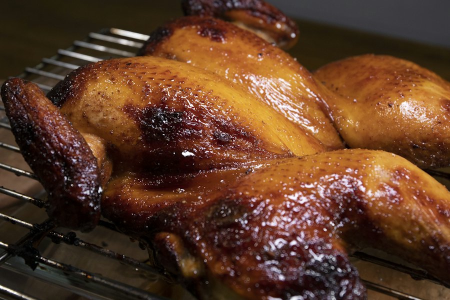 Poulet entier rôti